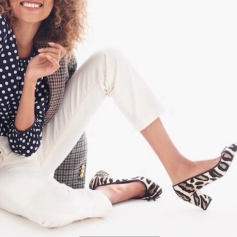 JCREW SOPHIA PUMPS IN CALP HAIR SZ 7.5